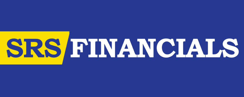 SRS Financial logo featuring a modern design with the text "SRS Financial" prominently displayed.