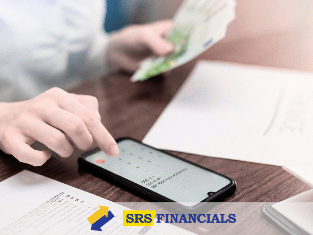 Srs Financials Logo Representing A Company Offering Diverse Financial Services For Individuals And Businesses.